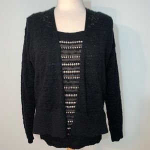 🍁LOFT Black sweater set, long sleeves